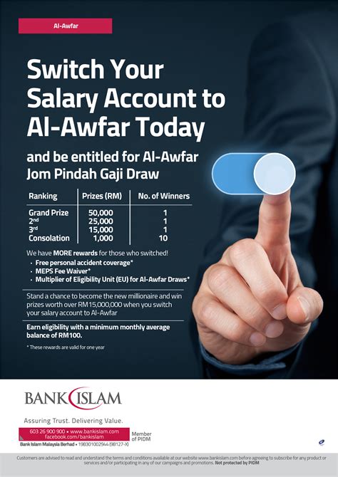Bank islam was established primarily to assist the financial needs of the country's muslim population. Jom Pindah Gaji - Bank Islam Malaysia Berhad