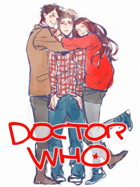 the doctor eleventh doctor amy pond and rory williams doctor who drawn by kamaboko moyaciv