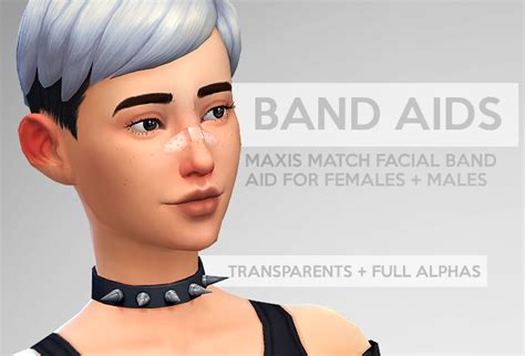 Sims 4 Cc Finds Gohliad Nose Band Aids V2 Ive Finally