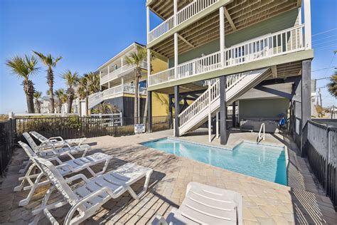 Tropical Escape Cherry Grove Oceanfront House Pool Hot Tub