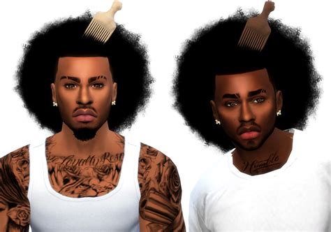 Jarome Fro Sims 4 Cc Custom Content Black Male Hairstyle Black