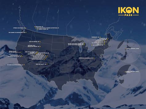 Ikon Pass Resorts Map