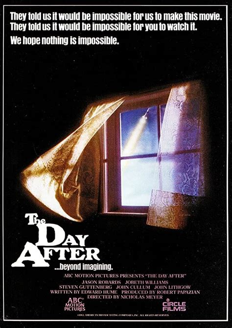 The Day After Il Giorno Dopo 1983 Post Apocalyptic Movies Jobeth
