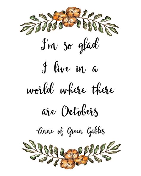 Anne Of Green Gables Im So Glad I Live In A World Where Etsy