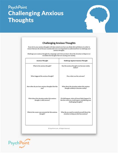 Https://tommynaija.com/worksheet/challenging Anxious Thoughts Worksheet