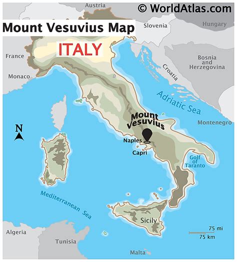 Where Is Mount Vesuvius Worldatlas