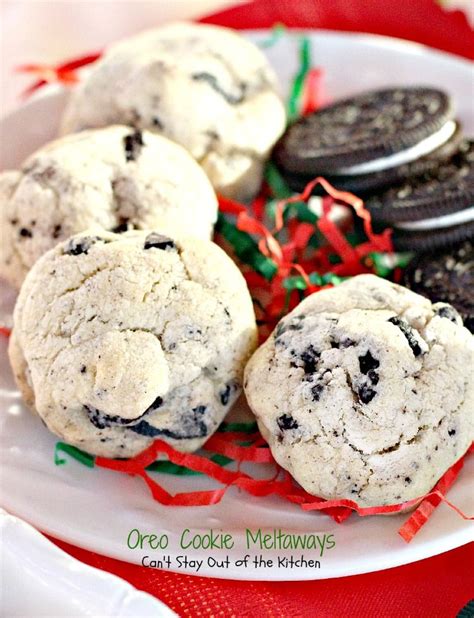 Oreo Cookie Meltaways Melt In Your Mouth Theyre Delicious Sugar