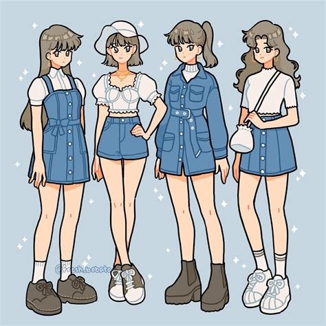 Cute Aesthetic Anime Clothes Image Result For Aesthetic Drawing