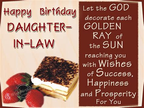 Happy Birthday Dear Daughter In Law