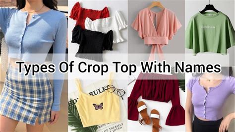 Types Of Crop Tops With Namestypes Of Crop T Shirtcrop Top For Girls