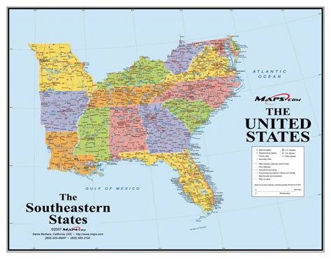 Southeast Us Map Printable Fresh Printable Map Us And Canada