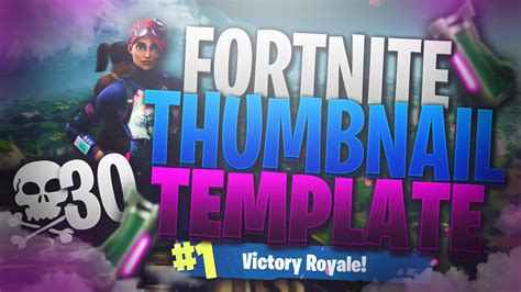 Free Fortnite Thumbnail Template Download In Description Youtube