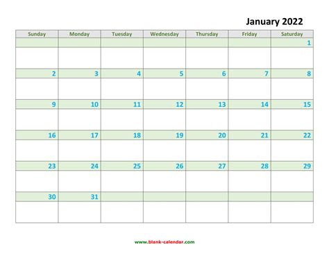 2022 Monthly Printable Calendars Free Letter Templates