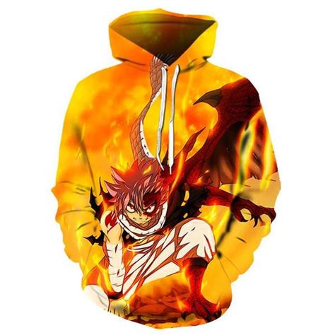 Anime Fairy Tail 3d Hip Hop Hoodies Pullovers Sweatshirt Anime Hoodie