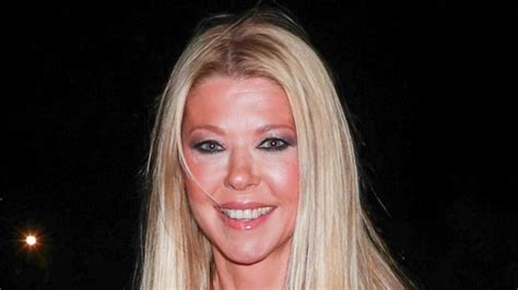 Tara Reid Wears A Plunging Semi Sheer Chainmail Dress As She Celebrates Her 48th Birthday At