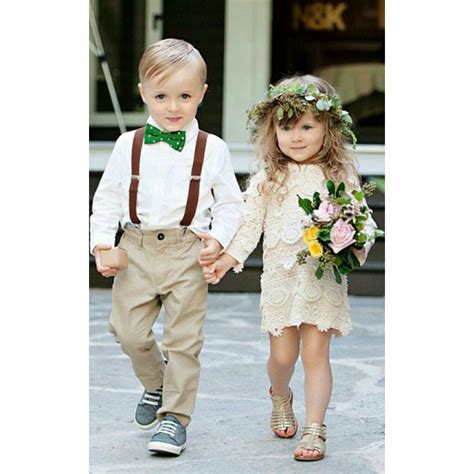 Flower Girl And Ring Bearer Wedding Flower Girl Dresses Baby Wedding