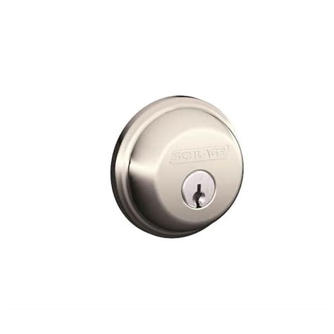 Schlage B60 Series Bright Brass Single Cylinder Deadbolt Certified