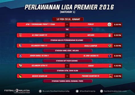 Musim ini akan dimulai pada tanggal 27. Liga Malaysia 2018: Jadual Perlawanan Pertama Liga Super ...