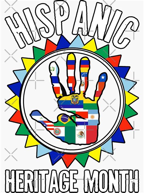 Hispanic Heritage Month All Countries Sticker For Sale By