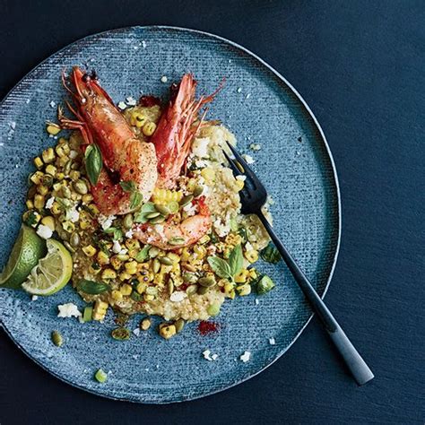 Try adding chopped peppers or onions for variations on the theme. White Quinoa Grits with Shrimp and Mexican Grilled Corn ...