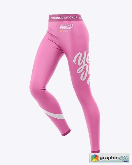 Download Women's Leggings Mockup - Front Half-Side View » Free ...