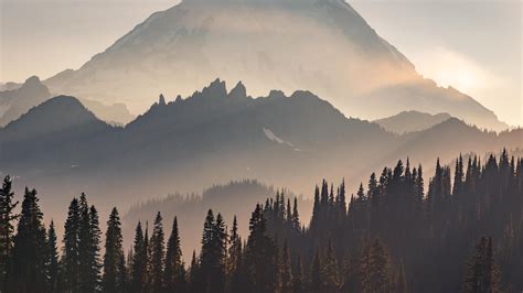 3840x2160 Mount Rainier Sun Beams 5k 4k Hd 4k Wallpapersimages