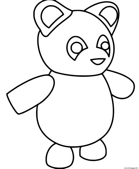 You might also like this coloring pages: Roblox Adopt Me Panda Coloring Pages Printable