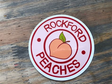 Rockford Peaches Sticker Etsy