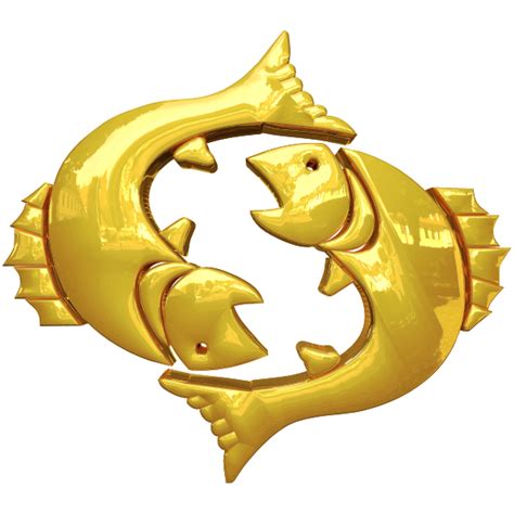 Golden Pisces Symbol Free SVG