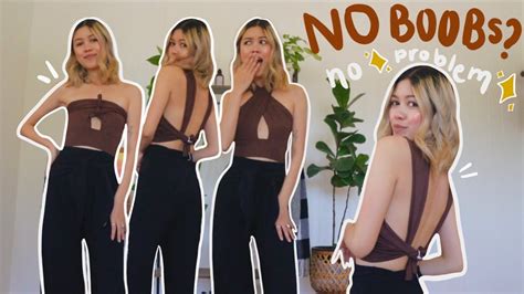most flattering tops for small chested girls 💌 styling tips for small chests youtube
