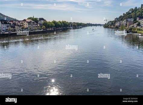 View From The Karl Theodor Bridge On The Neckar Hi Res Stock