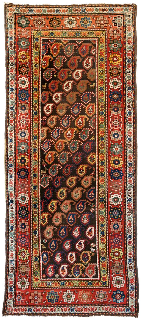 Karabakh - KR 762 Size 265 x 108 cm | Silver carpet, Hallway carpet runners, Antique textiles