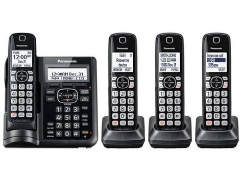 Panasonic Kx Tgf544b Expandable Cordless Phone With Call Block And