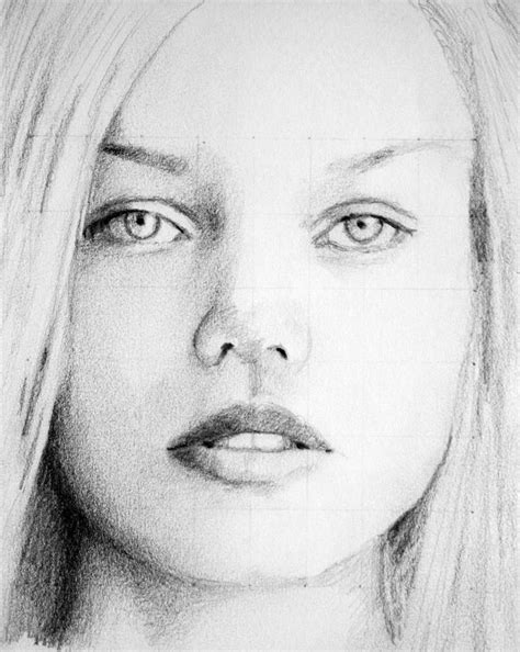 Sketch Female Face By Pmucks Female Face Drawing Face Proportions