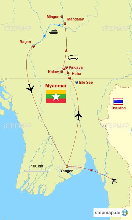 Montierung popa ib birma (myanmar). StepMap - Rundreise durch Myanmar - Burma Reise mit ...