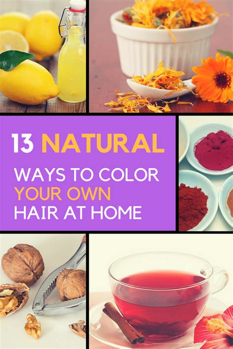 One way to avoid these chemicals is through natural. Natural Hair Dye: 13 Ways to Color Your Hair at Home