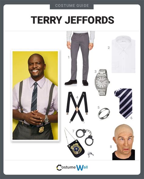 Dress Like Terry Jeffords From Brooklyn Nine Nine Costume Halloween