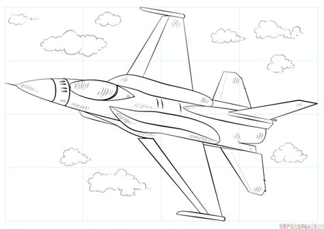 How To Draw A Fighter Jet Step By Step Drawing Tutorials