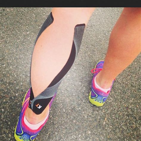 Heres A Kttape Application For Calf Strain Works Great Flickr