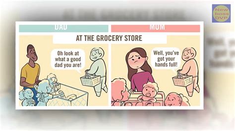Comics That Reveal How Differently Dads And Moms Are Viewed In Public Newboss Dvp Youtube