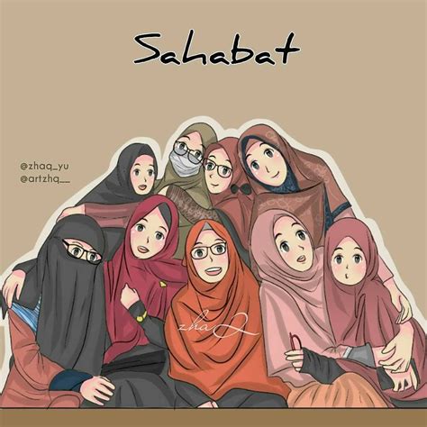 71 Gambar Kartun Hijab Sahabat