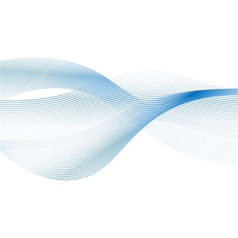 Abstract Blue Line Wave Design Background Transparent Blue Wave Blue