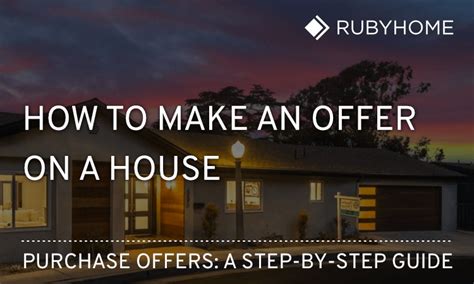 Making An Offer On A House Step By Step