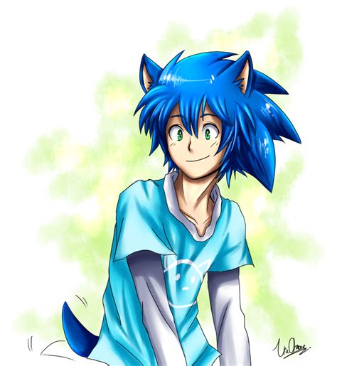 Sonic Human By Unichrome Uni On Deviantart