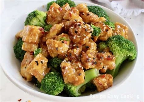 Sesame Tofu With Broccoli Recipe Recipes Easy Cooking