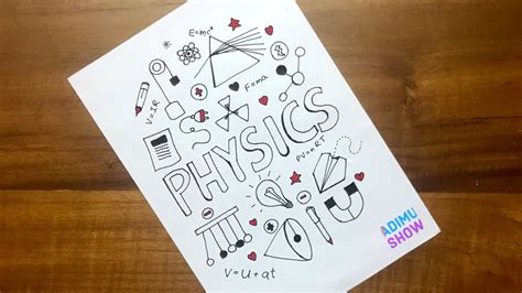 Physics Project Front Page Design Science Project Cover Page Design