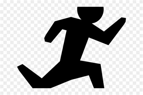 Running Man Stick Figure Running Man Silhouette Hd Png Download