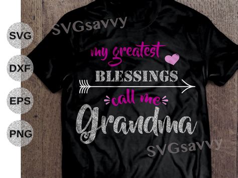 My greatest blessings call me Grandma svg blessings Grandma | Etsy