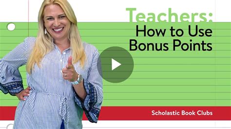 How To Use Bonus Points Teachers Scholastic Book Clubs Youtube