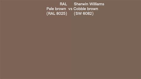 Ral Pale Brown Ral 8025 Vs Sherwin Williams Cobble Brown Sw 6082